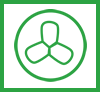 KNX ventilation control icon